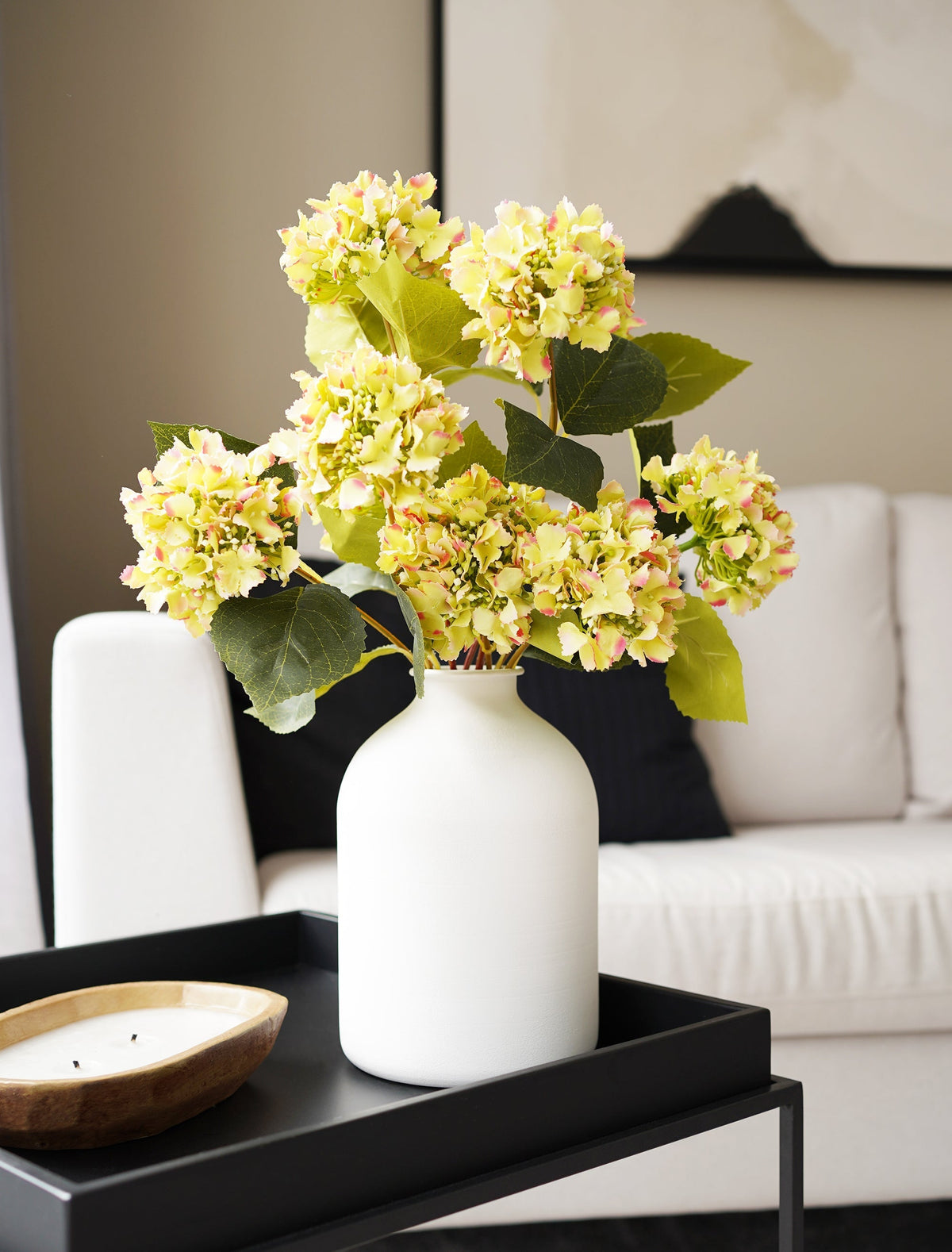 Les hortensias artificiels, une touche estivale