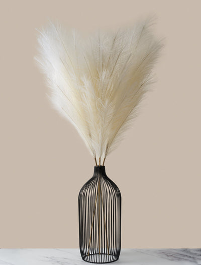 Grande pampa artificielle – Beige (3 tiges)