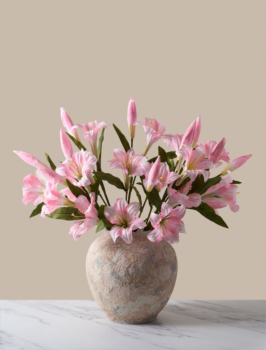 Arrangement de faux lys - Rose