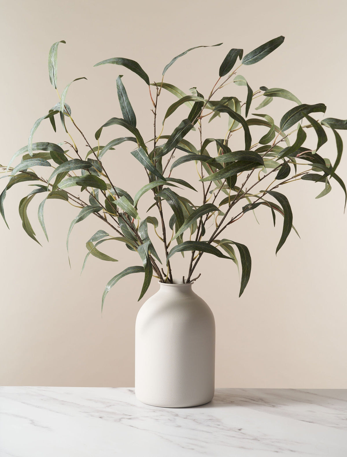 Eucalyptus à feuilles de saule artificiel – Vert (5 tiges)