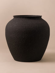 Grand pot Etta en fer – Noir