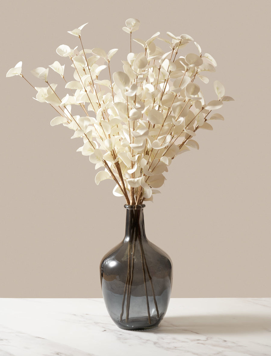 Eucalyptus artificiel – Ivoire (5 tiges)