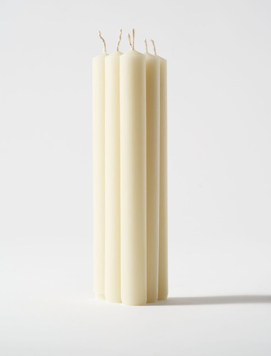 Bougies de table 20,3 cm – Ivoire (lot de 6)