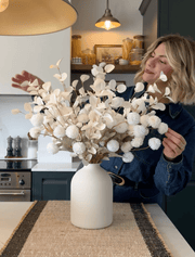 Composition florale artificielle – ivoire