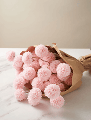 Chrysanthèmes Kiku artificiels – Rose (10 tiges / 50 fleurs)