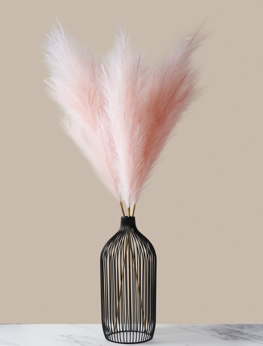 Grande pampa artificielle – Rose doux (3 tiges)