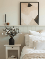 Composition florale artificielle – Blanc et vert