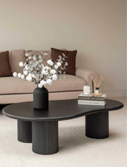 Table basse Luna – Bois noir