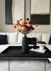 Vase en verre Aria – Noir mat