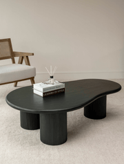 Table basse Luna – Bois noir