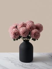 Grands chrysanthèmes Kiku artificiels – Rose (10 tiges)