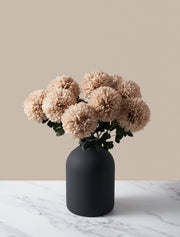 Grands chrysanthèmes Kiku artificiels – Crème (10 tiges)