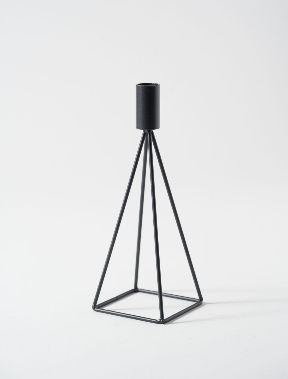 Grand Bougeoir Pyramide – Noir