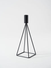 Grand Bougeoir Pyramide – Noir