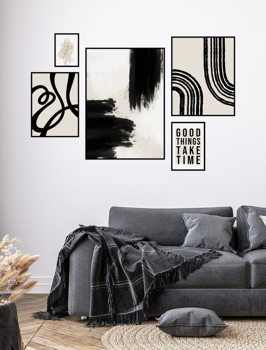 Composition murale de 5 affiches – Simply Scandi