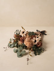 Composition florale artificielle d’automne – Vert et beige