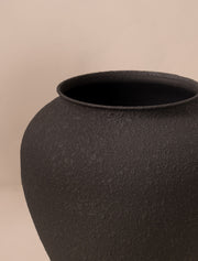 Grand pot Etta en fer – Noir