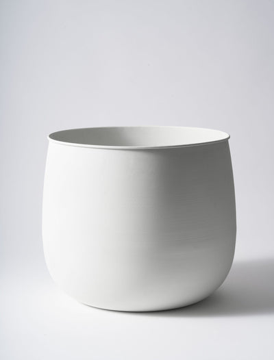 Vase en fer – Blanc mat
