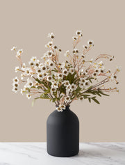 Fleurs de cire artificielles – Blanc (10 tiges)